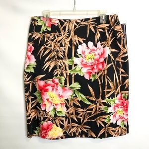 Intriguing Threads skirt sz14 NWT floral pattern